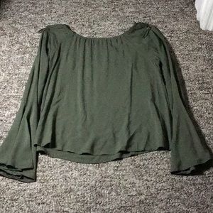 Dark green blouse